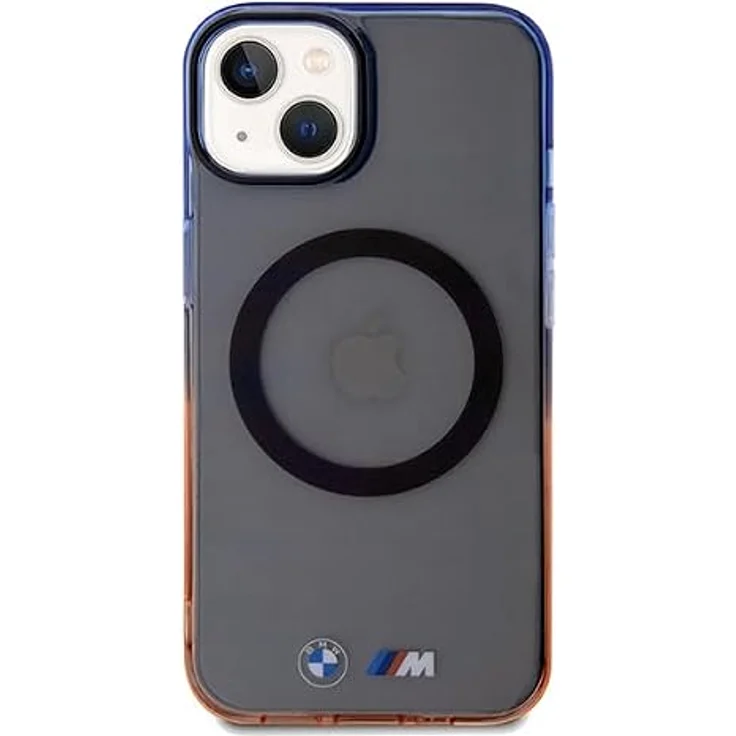 BMW Gradient Bumper MagSafe Case für iPhone 15 Plus / 14 Plus, schützende Handyhülle in Grau mit exklusivem Design – Bild 3