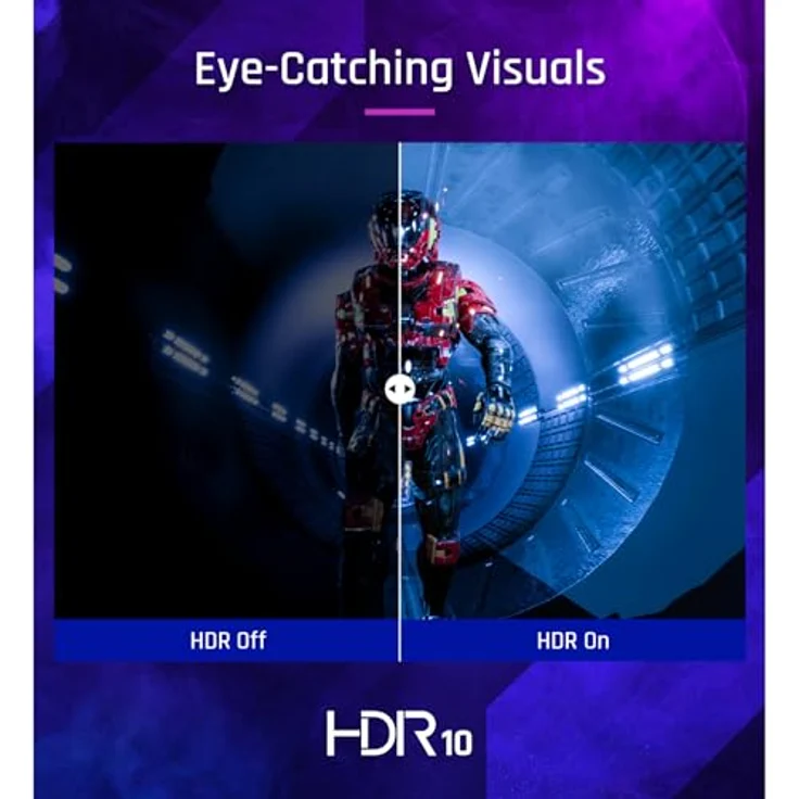 ViewSonic VX2479A-HD-PRO, FHD Gaming Monitor 240Hz 24 Zoll, 1ms MPRT, FreeSync Premium, 2 HDMI, DisplayPort, HDR10 – Bild 5