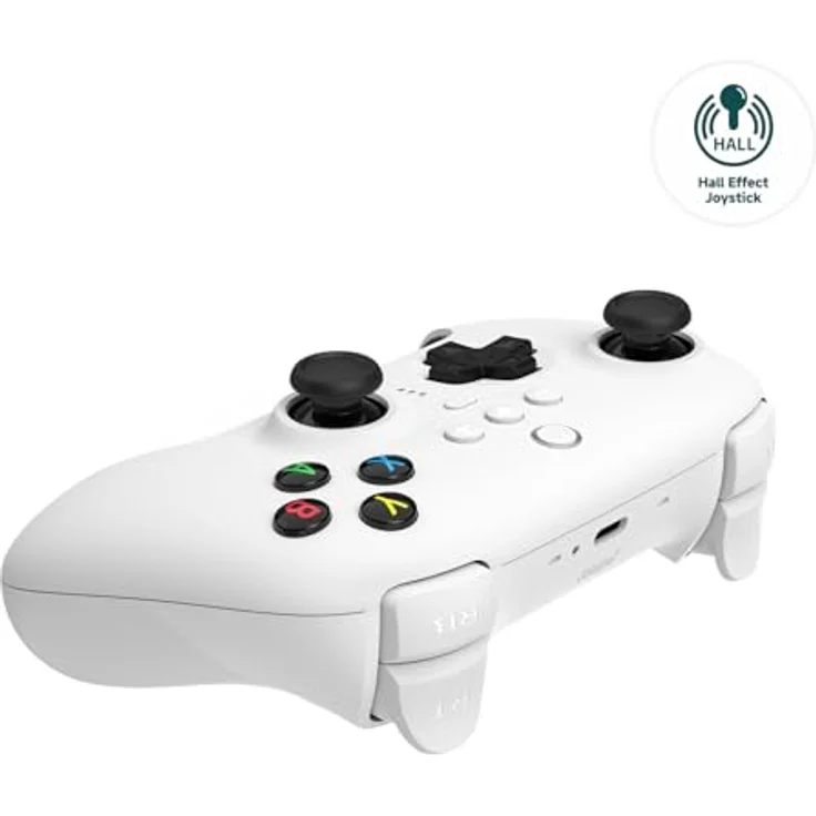 8Bitdo Ultimate 2.4G Wireless Controller, Hall Effect Joystick Update, Gaming Controller with Charging Dock for PC, Android, Steam Deck & Apple (White) – Bild 3