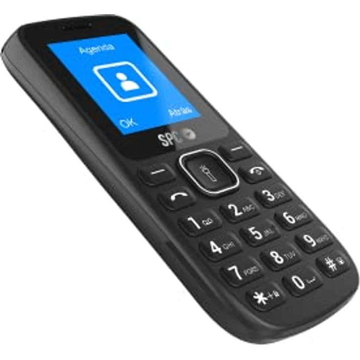SPC Talk - Mobiltelefon einfach zu bedienen, 4,6-cm-Display (1,8 Zoll), großer 800-mAh-Akku, FM-Radio, Dual-SIM, Taschenlampe und Rückkamera, Schwarz – Bild 3