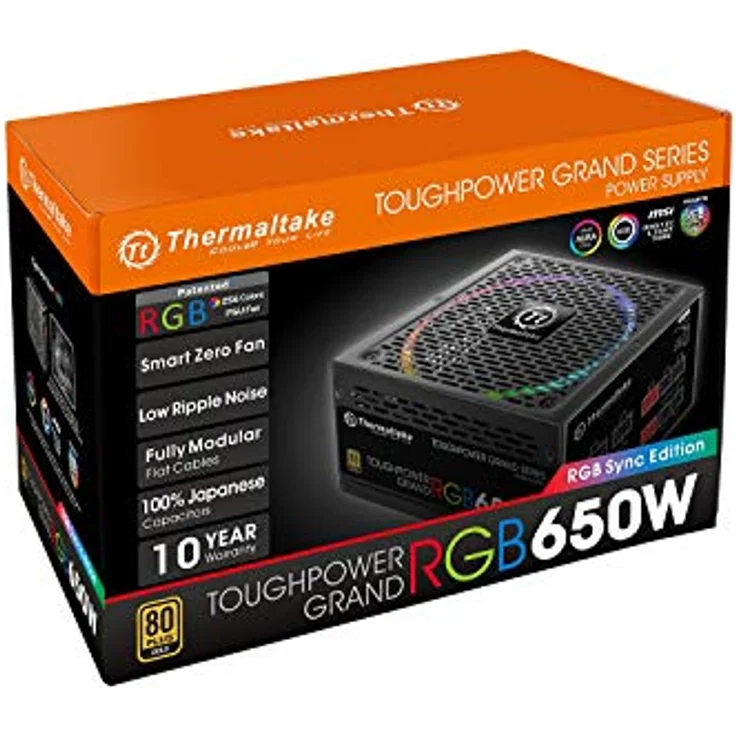 Thermaltake Toughpower Grand RGB 650W Gold PC-Netzteil, schwarz – Bild 14