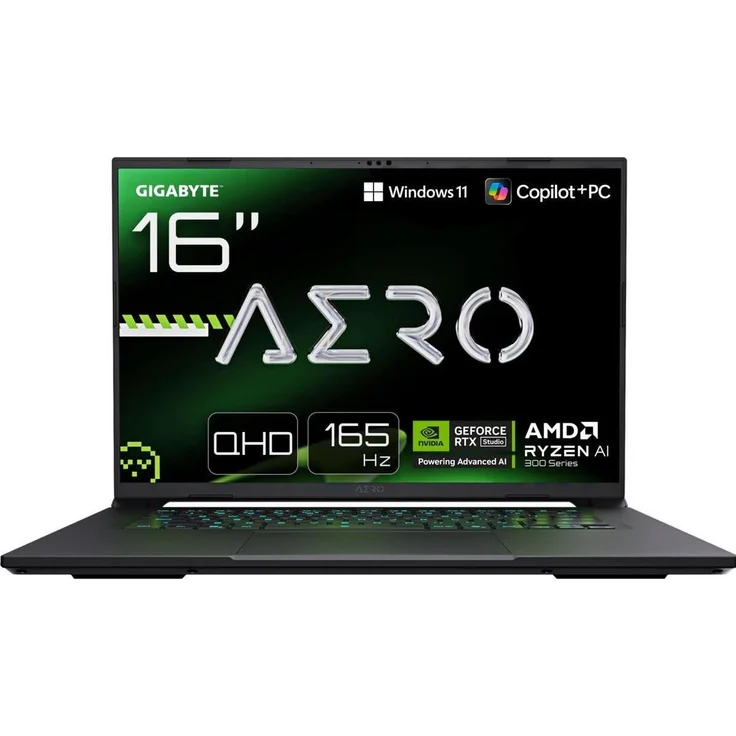 Gigabyte AERO X16 2WHA3DEC65AP, 16" Gaming Notebook mit AMD Ryzen 9, NVIDIA RTX 5070, 3 TB SSD und 64 GB RAM, Grau