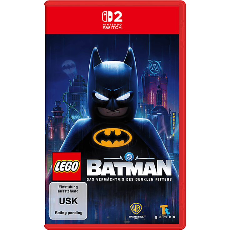 WARNER BROS. ENTERTAINMENT LEGO Batman: Das Vermächtnis des Dunklen Ritters - Nintendo Switch 2, Offene Welt, dynamisches Kampfsystem, Schwierigkeitsgrade „Maskierter Rächer“ und „Dunkler Ritter“