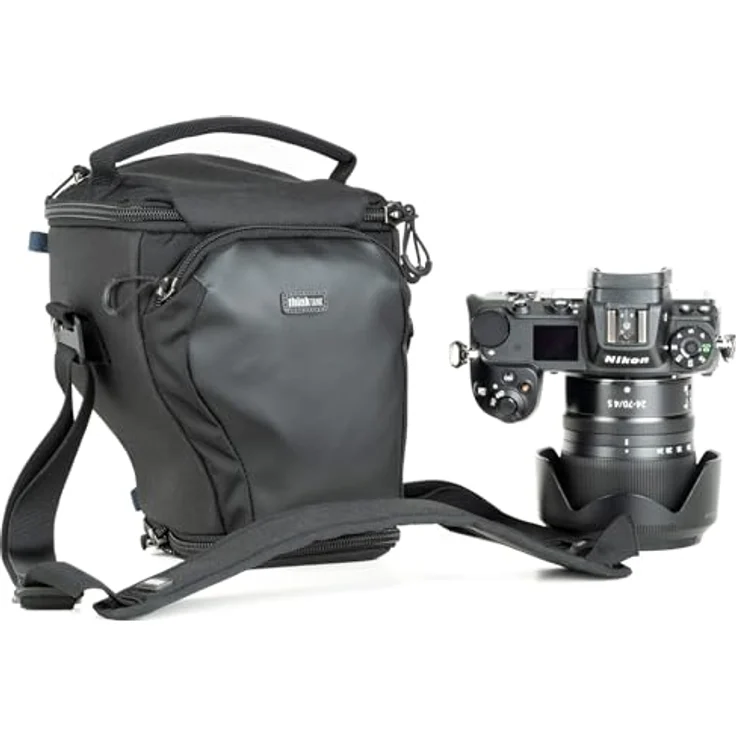 Think Tank Digital Holster Schwarz (Digital Holster 10) - Kamera-Zubehör mit passgenauer Anpassung, Fronttasche und Befestigungsmöglichkeiten – Bild 1