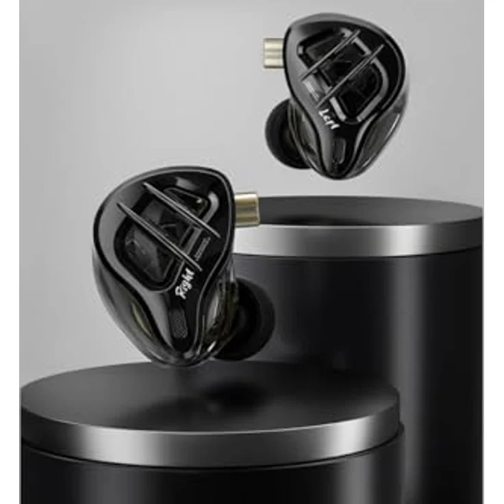 KZ ZAR NO MIC, In-Ear Kopfhörer mit 1 DD- und 7 BA-Einheiten, ergonomisches Design, versilbertes Kabel – Bild 2