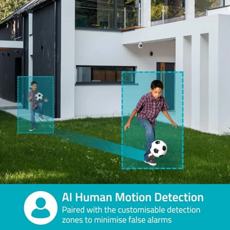 Nedis SmartLife Aussenkamera, Wi-Fi Spotlight 3MP Full HD 1296p, IP65, Cloud Storage, Vollfarb-Nachtsicht, kompatibel mit Alexa und Google Home – Bild 8