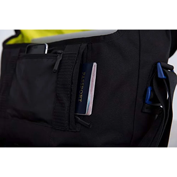 Timbuk2 Heritage Flight Classic Messenger, Laptop-Tasche 30 cm, schwarz/blue wish, 100% Polyester – Bild 6