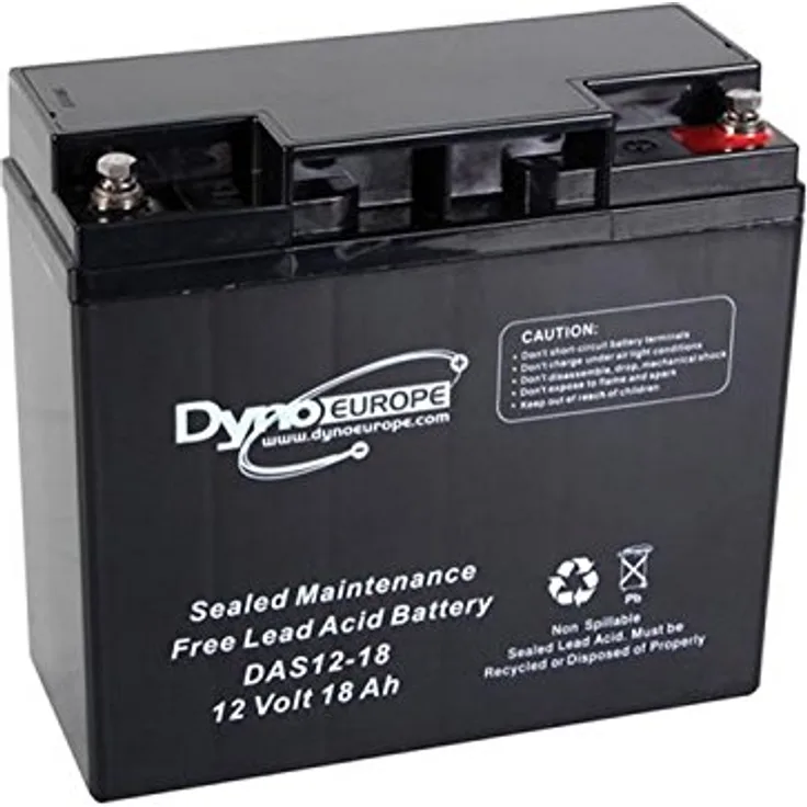 Dyno Europe DAS12-18 Blei-Akku 12 V-18 mAh 180 x 76 x 167 mm, 1 W, 1 V