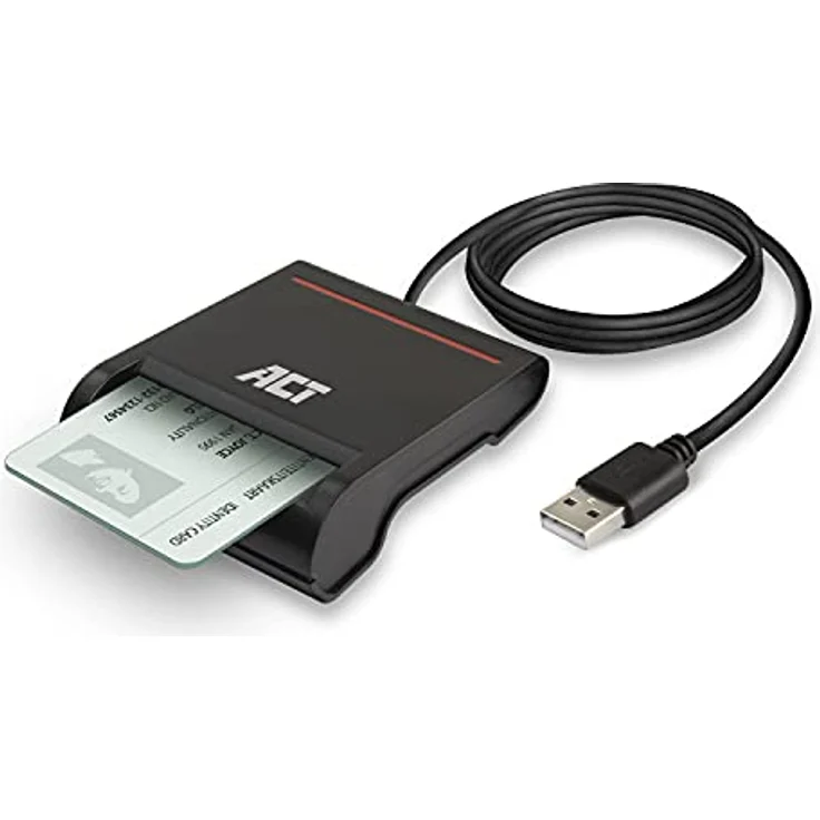 ACT eID Card Reader Belgium, USB Chipkartenleser, Nicht für Ausweis App 2, Power-LED-Status - AC6015 – Bild 2