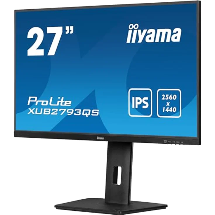 iiyama Prolite XUB2793QS-B7 68,5cm 27" IPS LED-Monitor QHD 100Hz HDMI DP Höhenverstellung Pivot Adaptive Sync schwarz – Bild 3