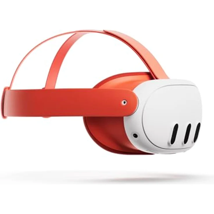 Meta Quest 3 Colored Facial Interface & Strap Virtual-Reality-Brille, Blood Orange Variant – Bild 2
