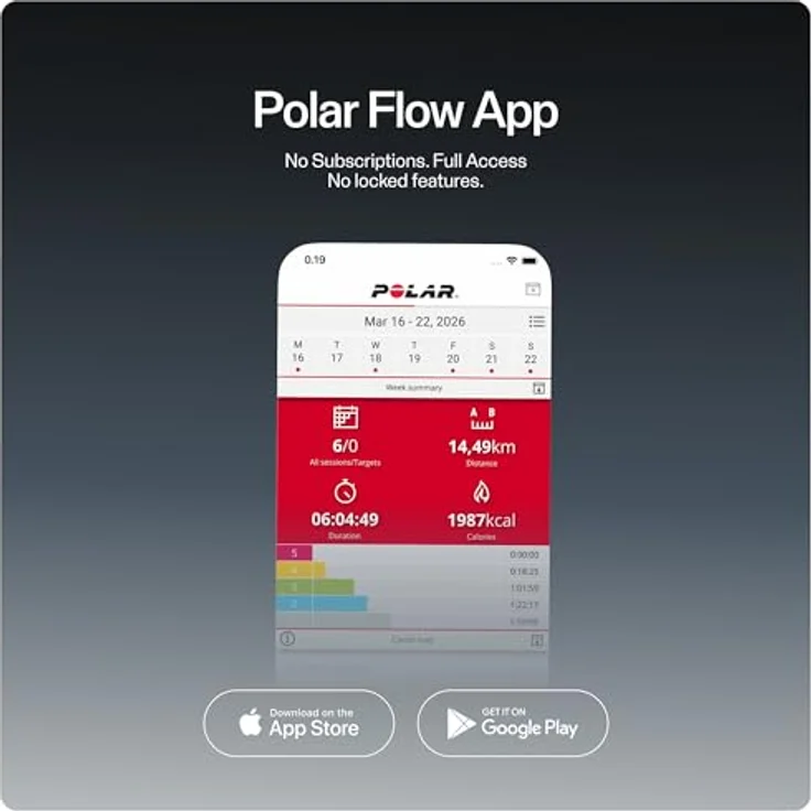 Polar Street X Smartwatch, 3,25 cm AMOLED-Touchscreen, GPS, Herzfrequenzmessung, stoßfest, integrierte LED-Taschenlampe, grau – Bild 7