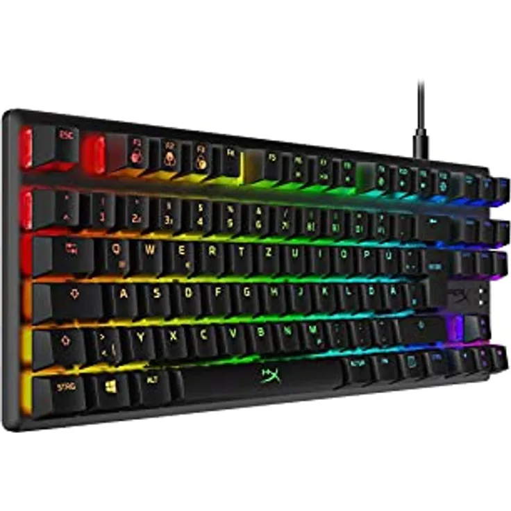 HyperX , USB-A, Alloy Origins Core – RGB Mechanische Gaming Tastatur, Tenkeyless, HyperX Red switches (DE layout)