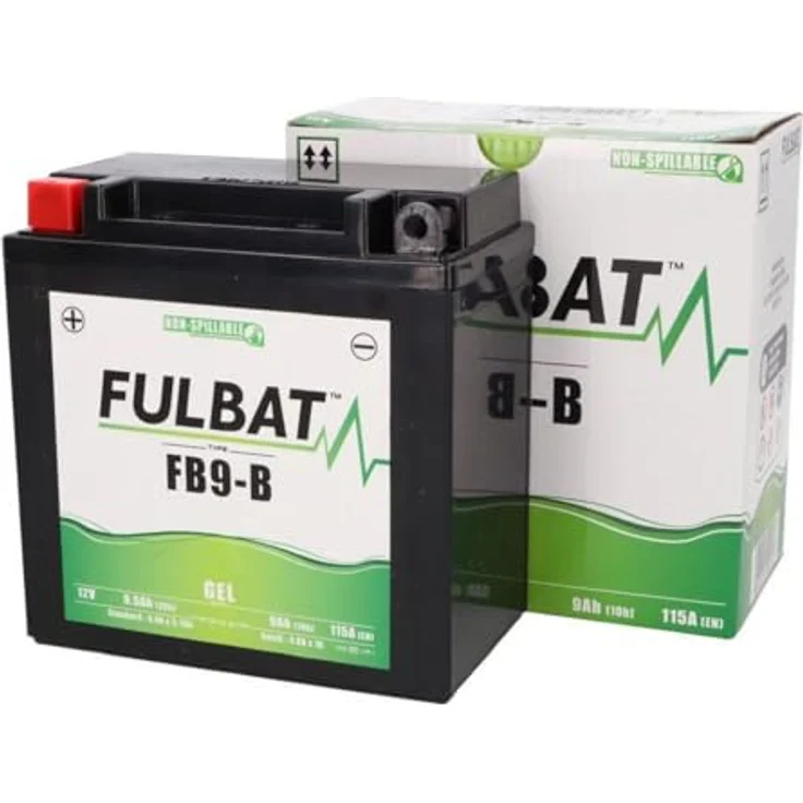 Fulbat FB9-B Gel, Fahrzeugbatterie (12 V, 9 Ah, 115 A), wartungsfrei, wasserdicht, für kalte Wetterbedingungen – Bild 2