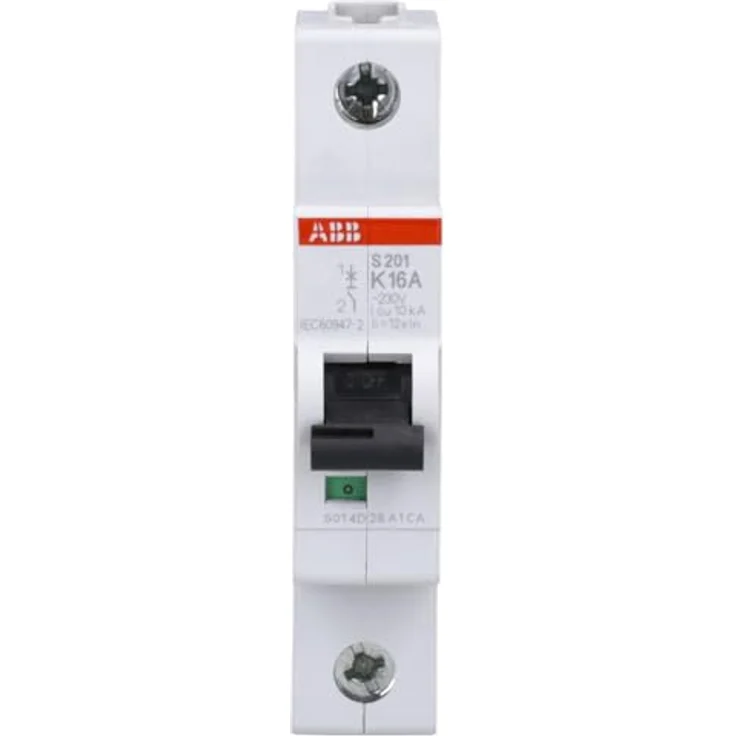 ABB S201-K16, Sicherungsautomat für DIN-Schienenmontage, 80 Plus, Wechselstrom 230/400 V – Bild 2