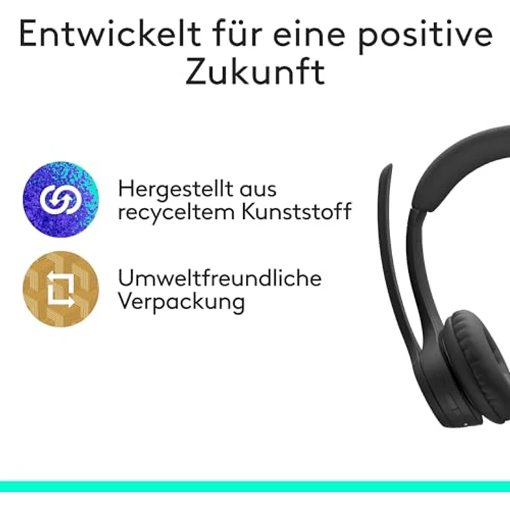 Logitech Zone 305 for Business, kabelloses Bluetooth-Headset mit Mikrofon, für Microsoft Teams, schwarz – Bild 8