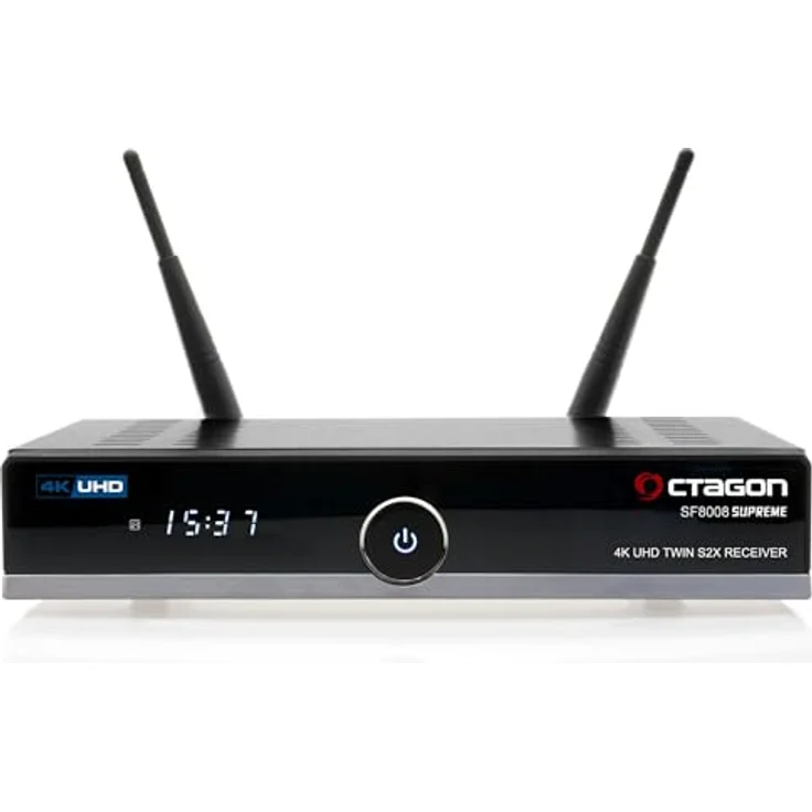 Octagon SF8008 V3 Supreme, 4K UHD Linux Receiver mit Twin Tuner, Silabs Tuner, SSD-Slot, Dual-Band WiFi, Bluetooth 5.1, Schwarz – Bild 1