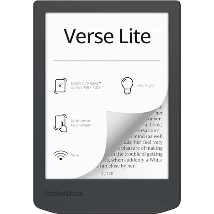 PocketBook eReader Verse Lite, E-Book-Reader mit kompaktem Design und hoher Lesekomfort – Bild 1