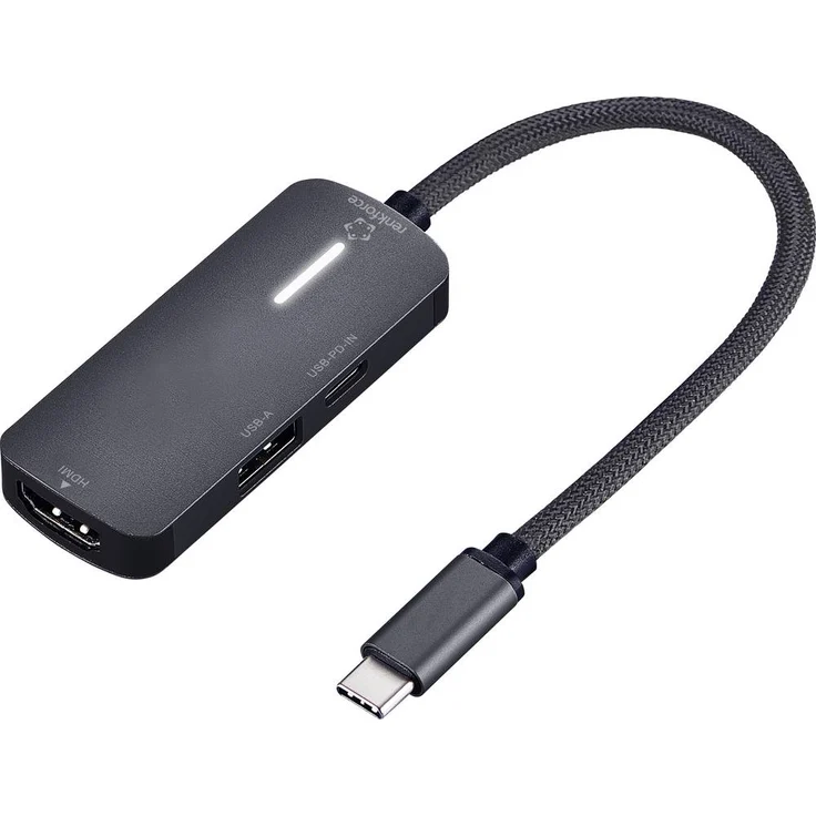 Renkforce USB-C® Dockingstation RF-USBHA-400, Universal-Dockingstation mit mehreren Anschlüssen für Laptop und PC