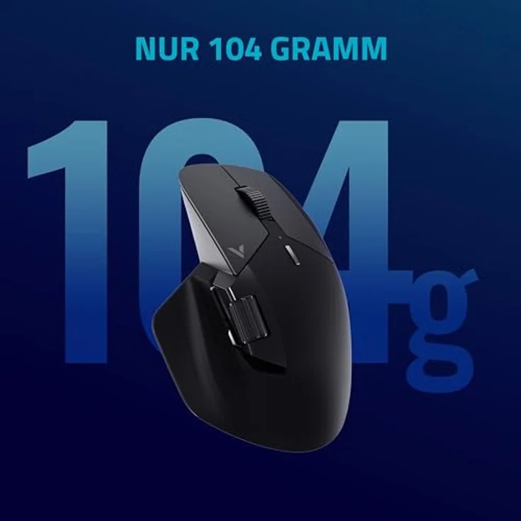 Rapoo VT0PRO kabellose 2,4 GHz High-Performance Gaming-Maus mit 26000 DPI optischem Sensor, 50 G Beschleunigung, 650 IPS, bis zu 160h Akkulaufzeit, PC/Mac - Schwarz – Bild 5
