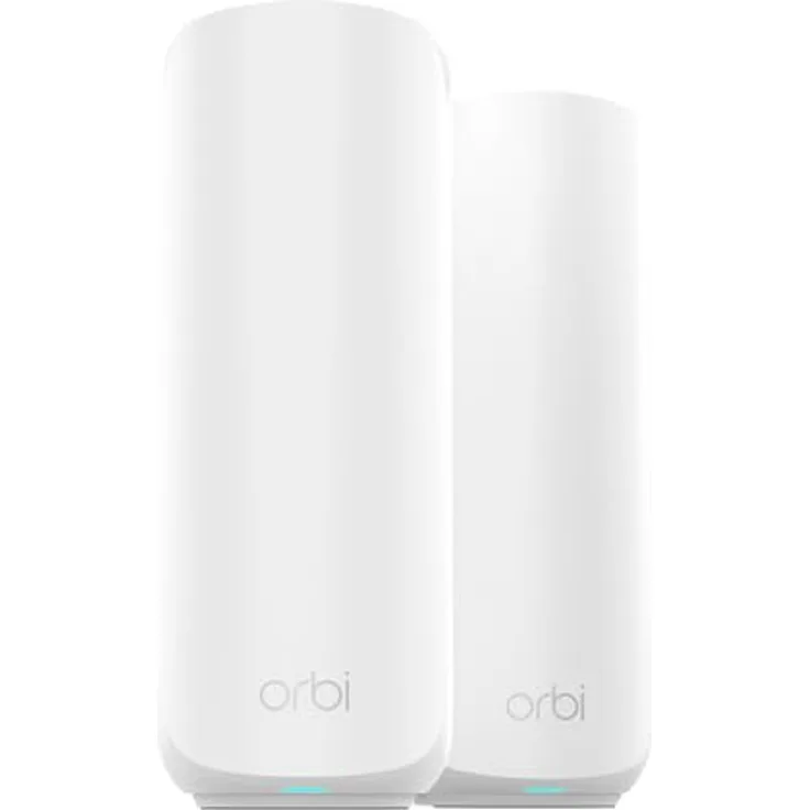 NETGEAR Orbi 370-Serie RBE372, Dualband WiFi 7 Mesh-Netzwerksystem mit 3,6 GBit/s, 240 m² Abdeckung, 70 Geräte, 2,5G Internet und integrierten Sicherheitsfunktionen