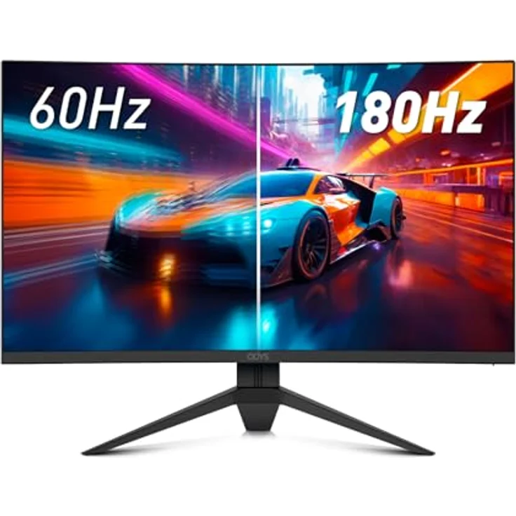 Odys Gaming Monitor Q27-X - 27 Zoll Curved 180 Hz WQHD HDR FreeSync/G-Sync Eye Care, Schwarz – Bild 5