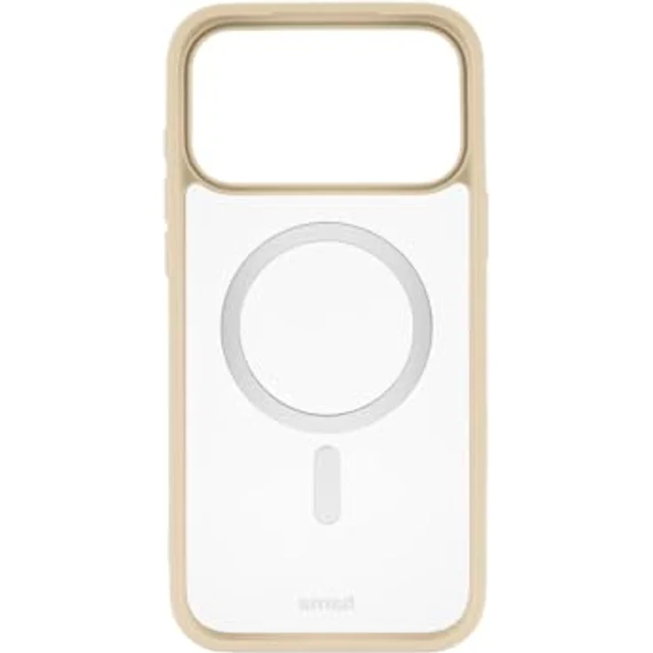 Hama Handyhülle für iPhone 17 Pro Max, MagSafe, magnetisches Case mit Kantenschutz, Kameraschutz, Anti-Rutsch-Oberfläche, durchsichtig/beige – Bild 3