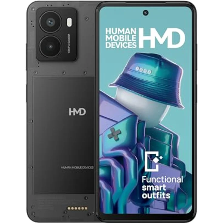 HMD Fusion 256 GB Smartphone, 108 MP Kamera, Seitliche Tasten, Transparent – Bild 3