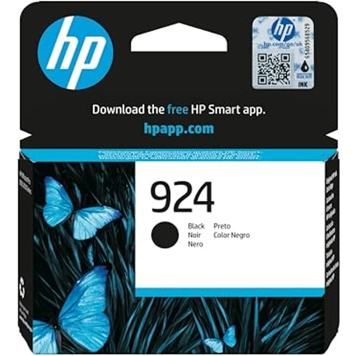 HP 924 (4K0U6NE) schwarz Druckerpatrone, Original mit ca. 500 Seiten Druckleistung, Instant Ink-kompatibel – Bild 1