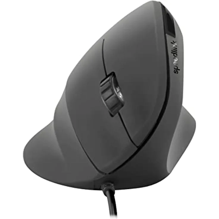 Speedlink PIAVO Ergonomic Vertical Mouse – kabel-gebundene ergonomische vertikale Maus mit USB-Anschluss, fürs Büro/Home Office, schwarz