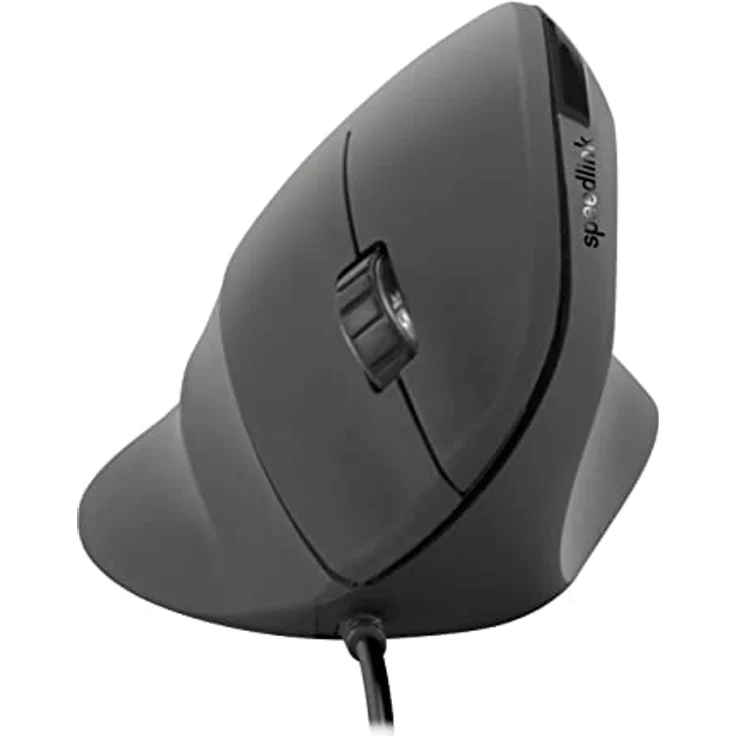 Speedlink PIAVO Ergonomic Vertical Mouse – kabel-gebundene ergonomische vertikale Maus mit USB-Anschluss, fürs Büro/Home Office, schwarz – Bild 1