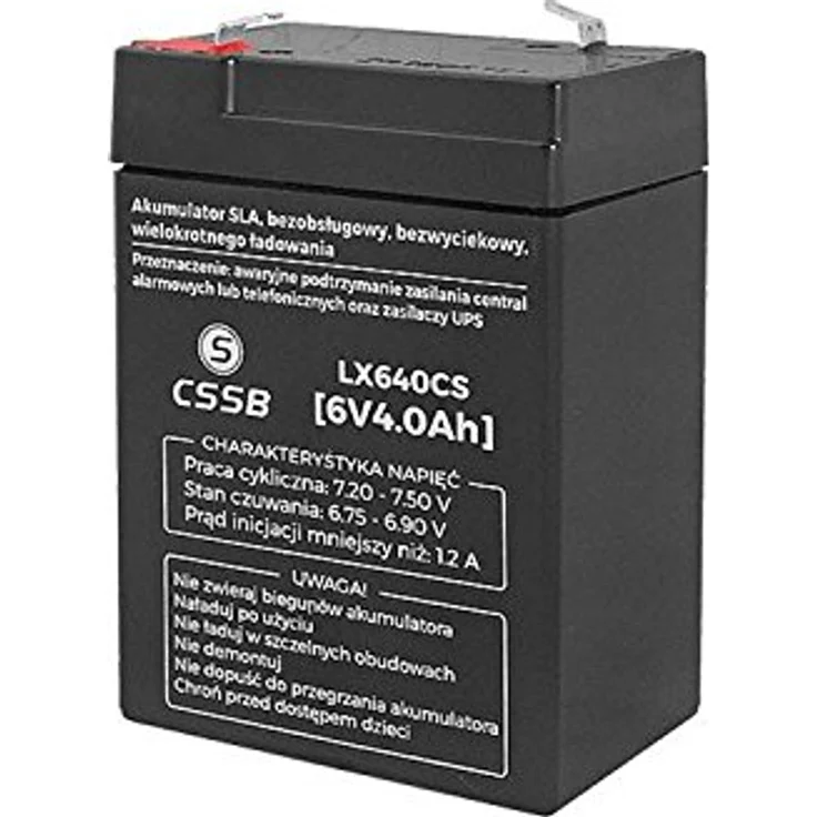 Lamex Gel Akku 6V 4Ah AGM, wartungsfrei und lageunabhängig, 99x70x48mm – Bild 1