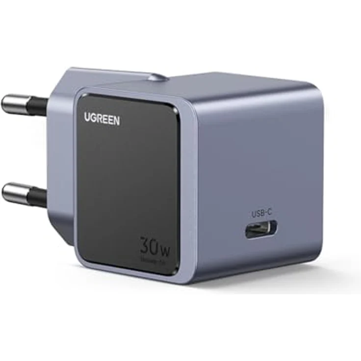 UGREEN Nexode S 30W USB-C GaN Wall Charger, leistungsstarker, kompakter Reiseadapter mit Thermal Guard, grau – Bild 2