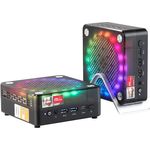 AWOW HA7 Gaming Mini PC AMD Ryzen 7 7840HS, 32 GB DDR5 5600 MHz RAM, 1TB M.2 NVM ESSD, 4K Triple Display, WiFi6, 2.5G LAN, Mini Gaming PC