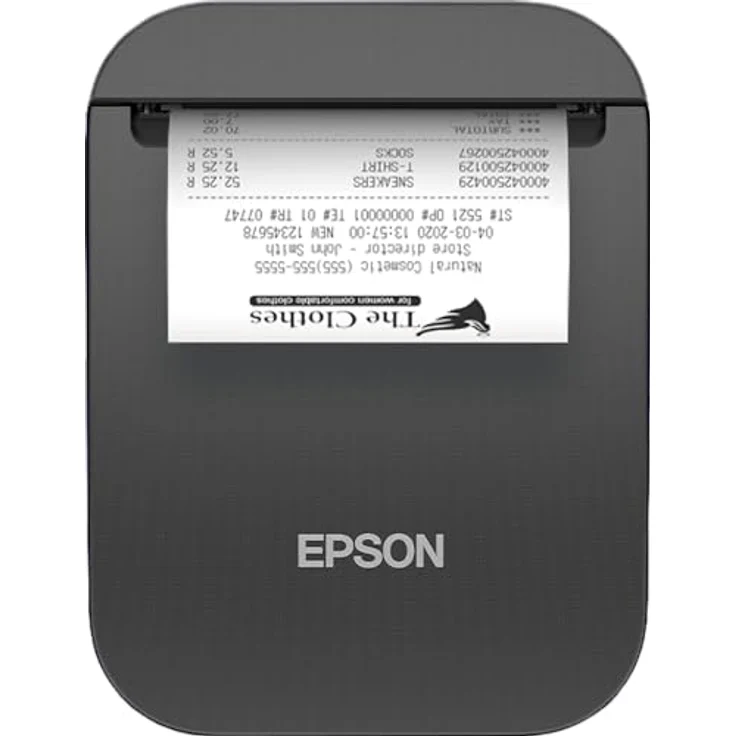 Epson TM-P80II, Mobildrucker mit Thermodirekt-Technologie, 203dpi, USB-C & Bluetooth, max. Druckbreite 72mm, Schwarz – Bild 2