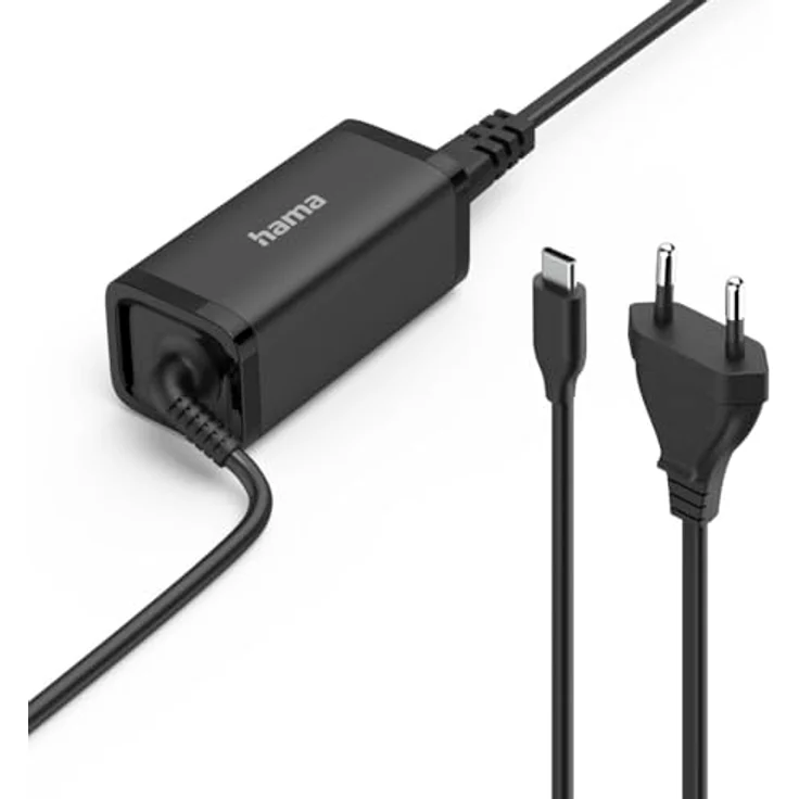 Hama Universal-USB-C-Notebook-Netzteil, GaN, 45W, Power Delivery, kompakt und leicht, effizient und sicher – Bild 1