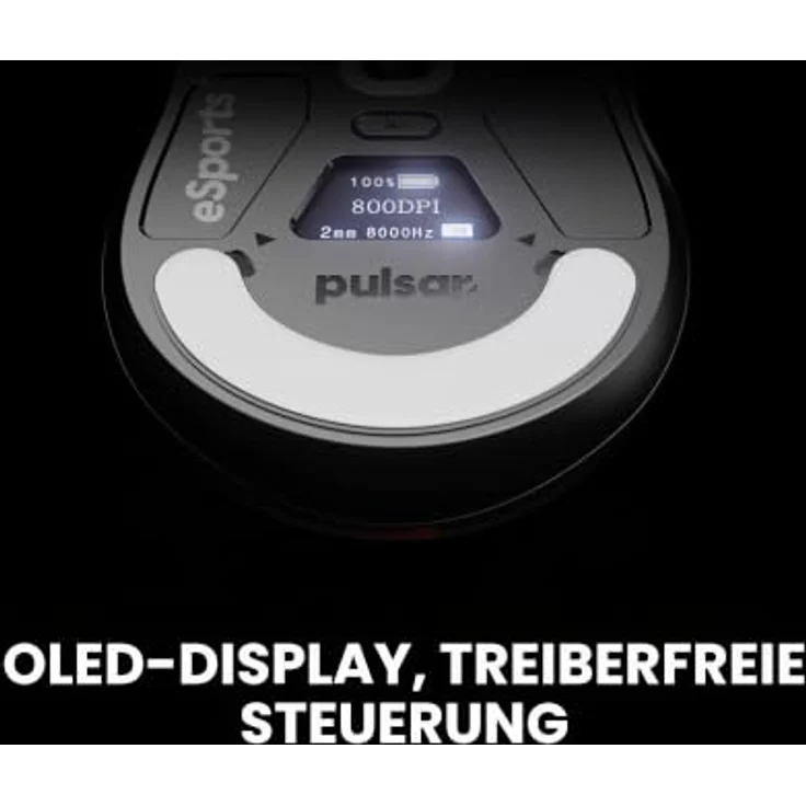 Pulsar Pulsar Gaming Gears X2H v3 eS, Kabellose Gaming-Maus mit 32000 DPI, 750 IPS, Ultraleicht und symmetrisch, Schwarz – Bild 4