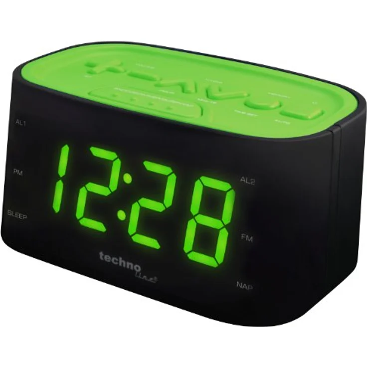 Technoline WT 465 LED Radiowecker mit Tasten im Play-Controller Design, grün – Bild 3
