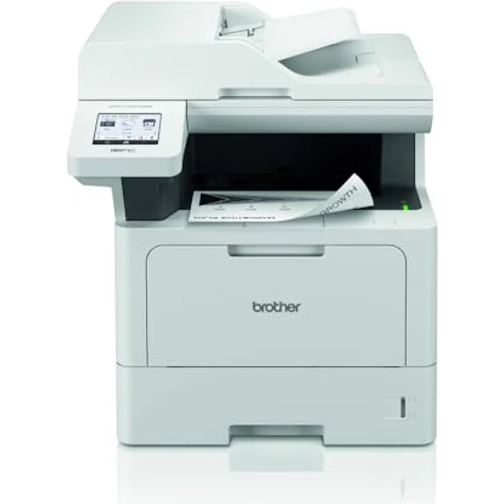 Brother MFC-L5710DW 4-in-1 Mulifunktionsdrucker schwarz weiß (A4, 48 Seiten/Min., 1.200x1.200 DPI, LAN, WLAN, Duplex-ADF, 250 Blatt Papierkassette) weiß/grau – Bild 3