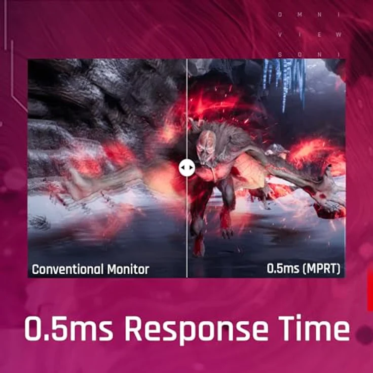 ViewSonic VX2428J 60,5 cm (24 Zoll) Gaming Monitor (Full-HD, IPS, 165 Hz, 1 ms, FreeSync Premium, HDMI, DP, Lautsprecher, Höhenverstellbar) Schwarz – Bild 3