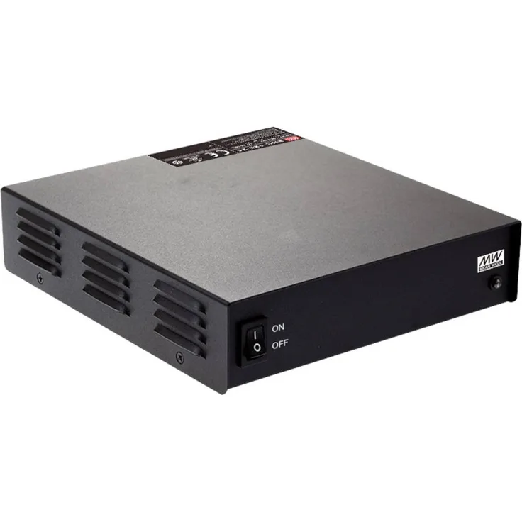 MEAN WELL MW Bleiakku-Ladegerät ENC-240-12, 12V mit max. 16A Ladestrom, mikroprozessorgesteuert, aktiv PFC, geeignet für Blei-, Li-Ion und LiFePO4-Akkus