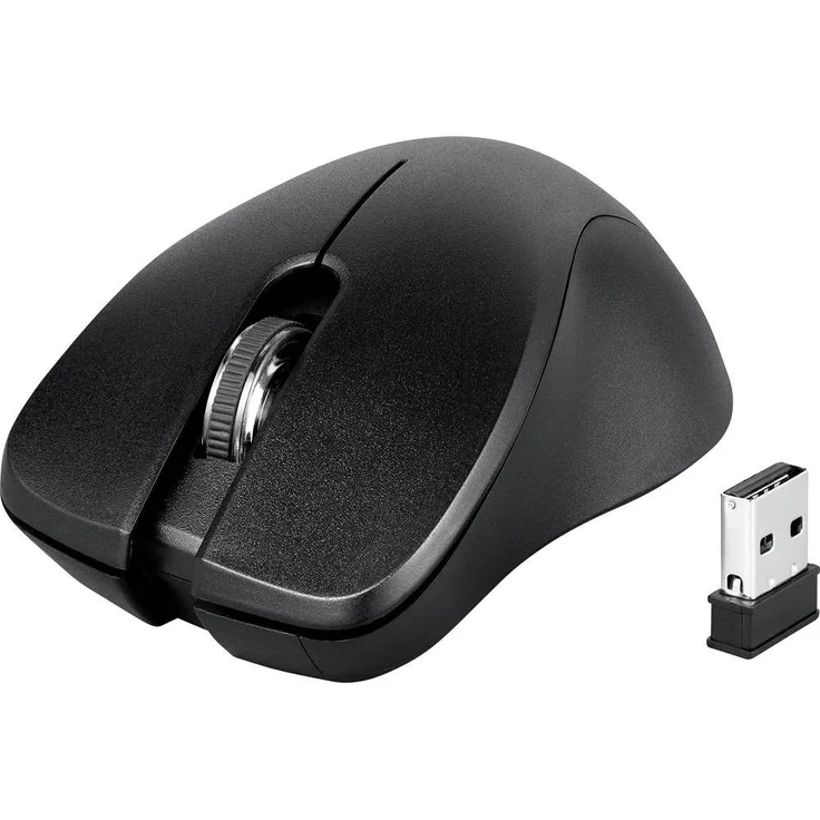 Perixx PERIMICE-621B Wireless Mouse - Leise Klicks mit Ergo Design - Schwarz – Bild 1