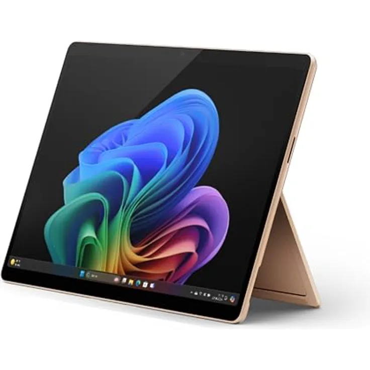 Microsoft Surface Pro | Copilot+ PC | 13” OLED Touchscreen | Snapdragon® X Elite | 16GB RAM | 512GB SSD | neuestes Modell, 11. Edition | Graubeige