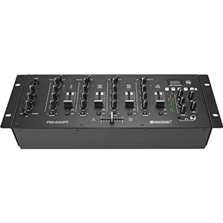 OMNITRONIC PM-444Pi 4-Kanal-DJ-Mixer mit Player & USB-Interface | 4-Kanal-DJ-Mixer mit Bluetooth, MP3-Player und USB-Schnittstelle – Bild 4