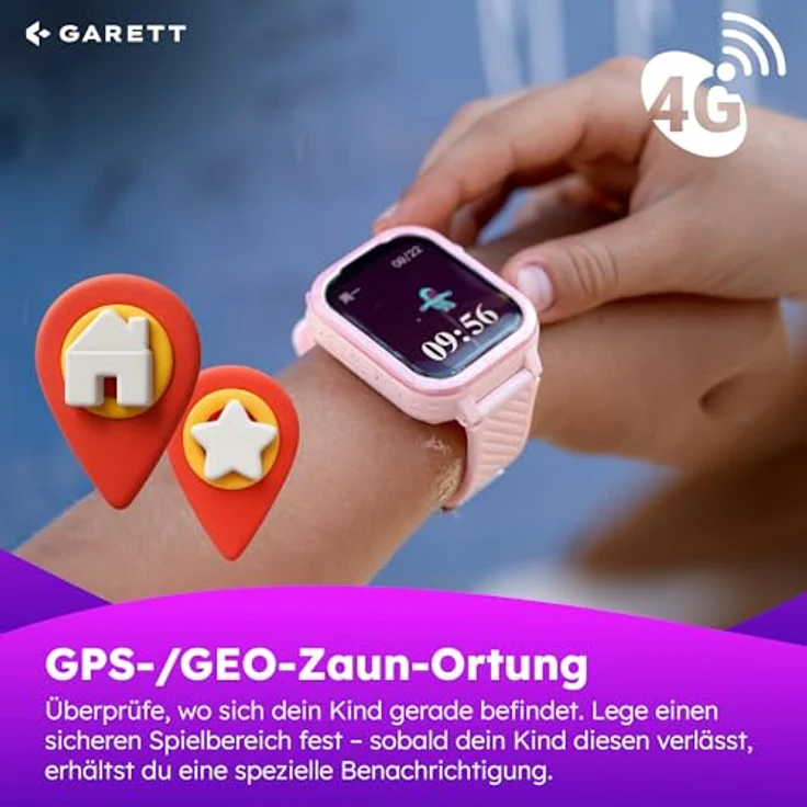 GRT Essa 4G, Smartwatch für Kinder mit 1,83-Zoll-Display, GPS, Face Unlock, wasserdicht IP67 – Bild 7
