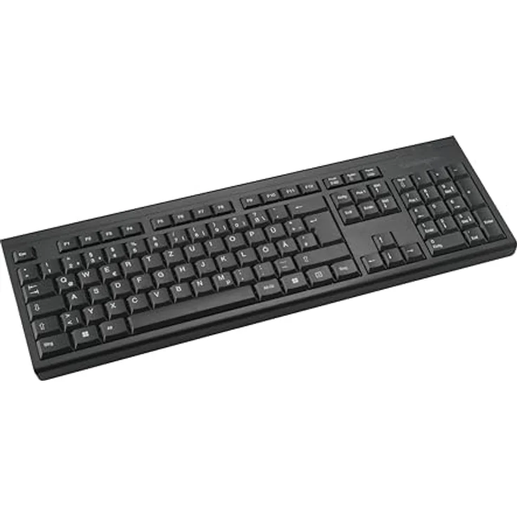 Kensington KB150 EQ Kabellose Tastatur, QWERTZ, mit USB-A-Nano-Empfänger, aus recyceltem Material, Schwarz – Bild 1