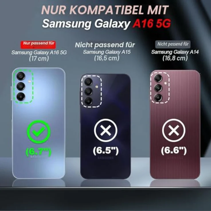 LeYi Hülle für Samsung Galaxy A16 5G, Militärstandard Schutzhülle mit 2x Glasschutzfolie, Dunkelgrün mit Kamera-Schiebeabdeckung und Handyhalterung – Bild 2