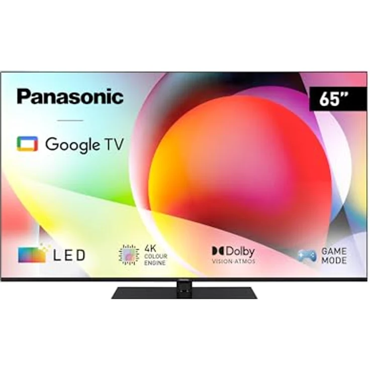 Panasonic TN-65W70AEZ, W70-Serie 65 Zoll 4K Ultra HD LED Smart TV, 2024, Google Assistant, Chromecast, Dolby Vision & Atmos, Gaming-Modus, Bluetooth, Schwarz – Bild 1