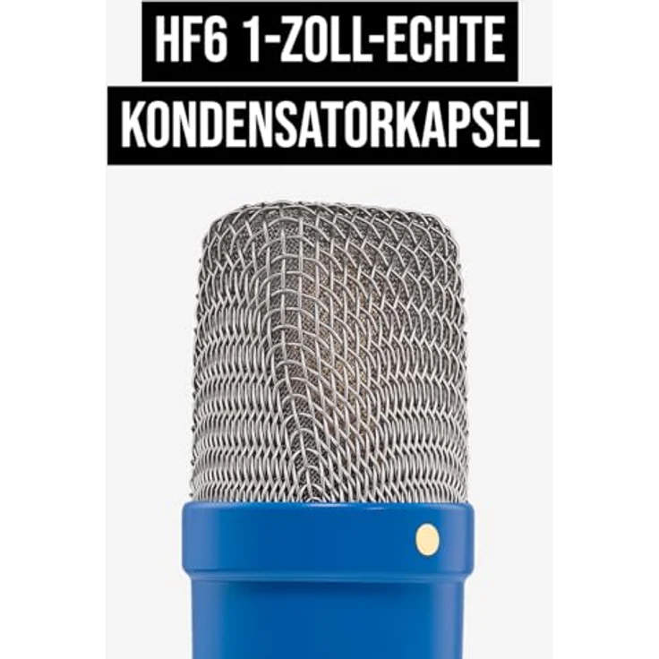 RODE Microphones Mikrofon Rode NT1 Signature Cobalt, Großmembran-Kondensatormikrofon, kobaltblaue Sonderedition – Bild 3