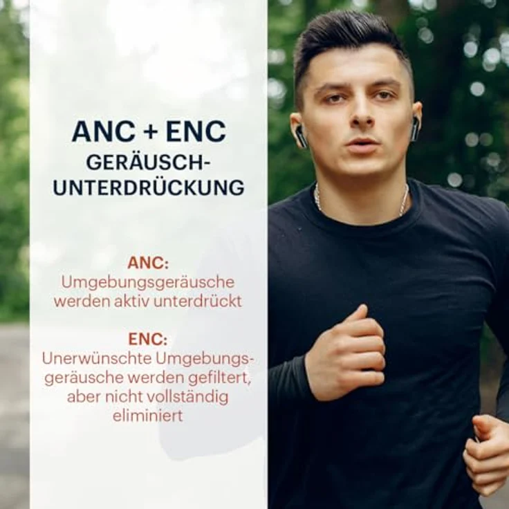 Grundig Bluetooth In Ear Ohrhörer, kabellos mit LED-Anzeige, 6,5 Std Wiedergabezeit, Ladeetui und USB-C Kabel, 300mAh, Active Noise Cancelling – Bild 8